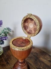 Wooden ornate egg for sale  GLASGOW