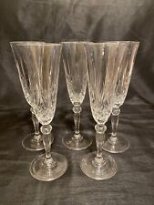 Crystal champagne flutes for sale  TONYPANDY