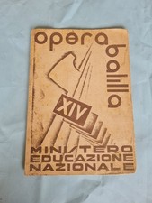 Opera balilla pagella usato  Imperia