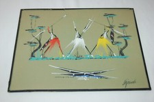 Vintage peinture papier d'occasion  La Côte-Saint-André