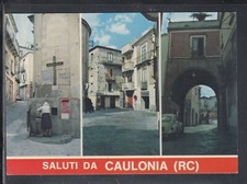 Cartolina saluti caulonia usato  Italia