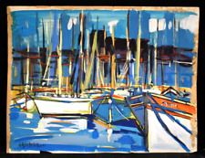 Tableau gouache paysage d'occasion  Toulouse-