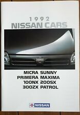 Nissan cars 1992 for sale  ELLON