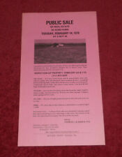 Public sale bill for sale  Worton