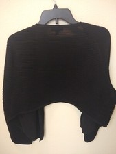 Eva Mendes Bolero Juniors envoltório aberto preto manga 3/4 tamanho XL comprar usado  Enviando para Brazil