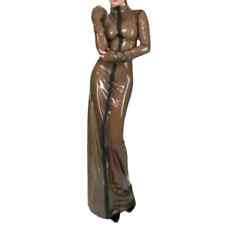 Vestido lápis manga longa plástico PVC transparente fetiche transparente vestidos Hobble  comprar usado  Enviando para Brazil