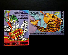 Rompecabezas Grateful Dead Backstage Pass 1992 pesca con mosca Maryland MD 3/8/92 3/9/92 segunda mano  Embacar hacia Mexico