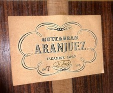 Guitarra elétrica acústica clássica Aranjuez por Takamine Japão nº 7 1975 natural comprar usado  Enviando para Brazil