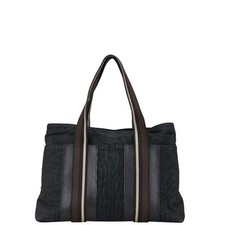 Hermes Trocahorizontal MM Bolsa de Mão de Couro Lona Preta, Usada comprar usado  Enviando para Brazil