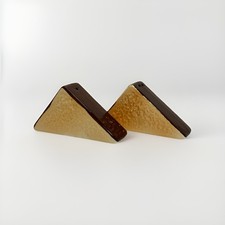 Shakers de sal e pimenta vintage fatias de bolo de chocolate cerâmica, Japão comprar usado  Enviando para Brazil