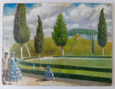 Dipinto olio cartone usato  Roma
