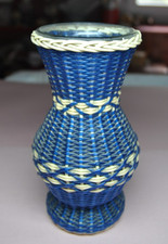 Vase scoubidou bleu d'occasion Vase scoubidou bleu d'occasion  Moissac