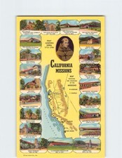 Postal California Missions EE. UU. América del Norte segunda mano  Embacar hacia Mexico