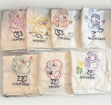 7 bonecos de neve vintage grandes toalhas de prato de algodão bordadas à mão dias da semana comprar usado 7 bonecos de neve vintage grandes toalhas de prato de algodão bordadas à mão dias da semana comprar usado  Enviando para Brazil