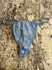 Calcinha Tanga Vintage Anos 90 Ashley Taylor 100% Poliéster Cetim Corte Alto Tamanho 10 comprar usado  Enviando para Brazil
