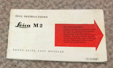 Leica instruction manual. for sale  ST. NEOTS
