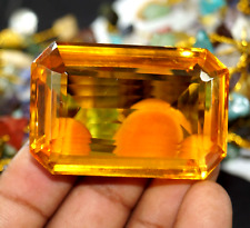 200 quilates piedra preciosa suelta de corte esmeralda de citrino brillante natural certificado GIE segunda mano  Embacar hacia Mexico