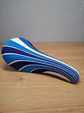 Usado, Peças de bicicleta vintage retrô novo na caixa selim GES branco e azul - feito na Espanha comprar usado  Enviando para Brazil