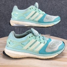 Tênis de corrida Adidas feminino 9 azul verde Energy Boost 2 cadarço atlético M29745 comprar usado  Enviando para Brazil