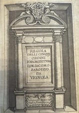 1719 Vignola Architecture Book-48 Plates -Rare Fold Out- NOT a reprint-Rare!! comprar usado  Enviando para Brazil