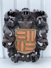Holzwappen ritter wappenschild gebraucht kaufen  Eitorf