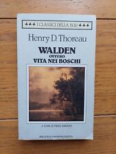 Thoreau walden ovvero usato  Milano