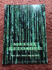 Matrix reloaded kinoplakat gebraucht kaufen  Waldsassen