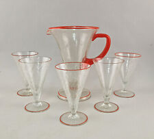 Conjunto de coquetel de vidro A-9435023-D vidro art déco copo de gelo vintage H25Cm comprar usado  Enviando para Brazil