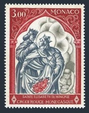 Monaco 721, sem marca de charneira. Michel 927. Cruz Vermelha 1969. Santa Isabel, marido Luís IV. comprar usado  Enviando para Brazil