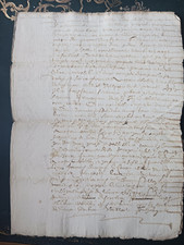 Manuscrit epoque louis d'occasion  Vailly-sur-Aisne