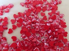72 encostas planas em forma de coração Swarovski 6 mm cristal vermelho real/sem folhas. #2808 comprar usado  Enviando para Brazil