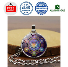 Colar De La Flor De La Vida Cubo De Metatron Hexagrama Espiritual Sagrado comprar usado  Enviando para Brazil