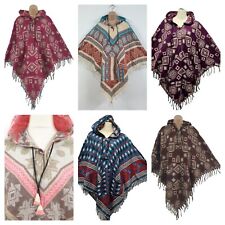 Kapuzenponcho warm herbst gebraucht kaufen  Versand nach Germany