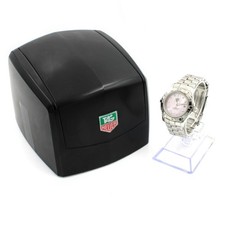Tag Heuer Aquaracer 300 metros mostrador rosa relógio de pulso diamante com caixa #WB2938-5, usado comprar usado  Enviando para Brazil