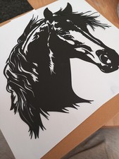 Pferde wandbild metall gebraucht kaufen  Duisburg