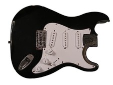Strat style black for sale  Herrin