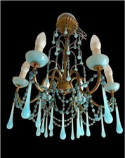 Lustre pampille opaline d'occasion  Marignane