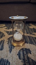 Vintage brass hourglass for sale  Burney