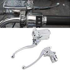Alavancas hidráulicas de cilindro mestre de embreagem e freio cromadas de motocicleta 1" para Harley comprar usado  Enviando para Brazil