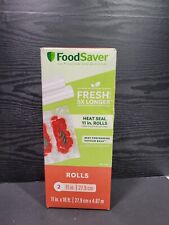 FoodSaver 11" x 16' rolos de vedação térmica a vácuo saco de vácuo personalizado sem BPA 2 rolos  comprar usado  Enviando para Brazil