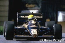 Usado, 1985 GP de Mônaco: Ayrton Senna’s JPS Lotus 97T em cores – Foto colorida F1 comprar usado  Enviando para Brazil