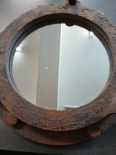 Rustic wood porthole for sale  NEWPORT