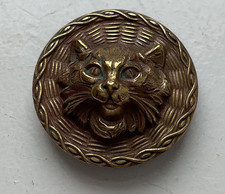 Vintage brass button for sale  CHEDDAR