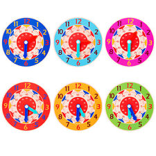 Niños Materiales Montessori Reloj Madera Juguetes Tiempo Creativo Aprendizaje Enseñanza Ayudas segunda mano  Embacar hacia Mexico
