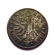 SWISS CANTON GENEVA 1 CÊNTIMO 1839, BAIXO 325K CUNHAGEM, *ERRO PERFEITO*, KM#125 comprar usado  Enviando para Brazil