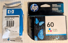 2 cartuchos de tinta genuínos HP 60 preto e tricolor - Novo lacrado comprar usado  Enviando para Brazil