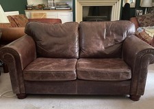 Designer leather sofa for sale  OAKHAM
