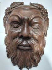 Maschera bacco legno usato  Acireale