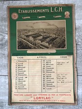 Ancien calendrier carton d'occasion  Giromagny