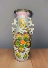 Vase motif fleur d'occasion  Sillé-le-Guillaume